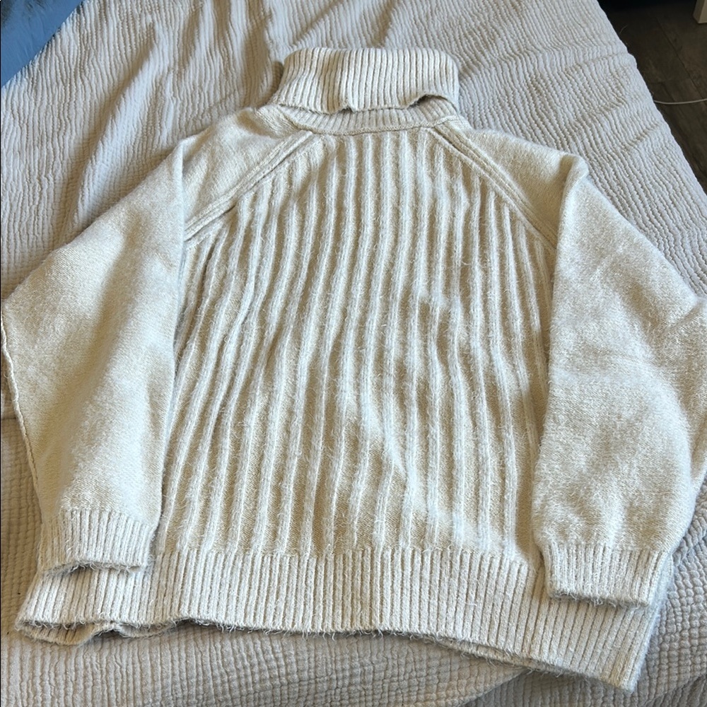 Cozy Cream Turtleneck Sweater